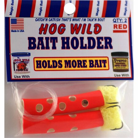 OMNISPORTS Hogwild Sponge Tube Bait Holder - RED OM3509686